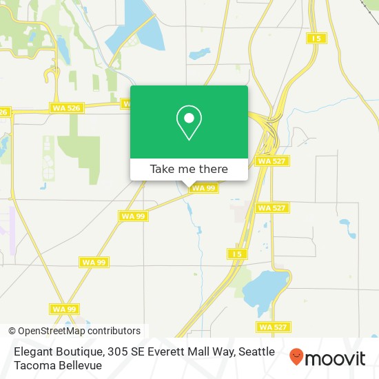 Mapa de Elegant Boutique, 305 SE Everett Mall Way