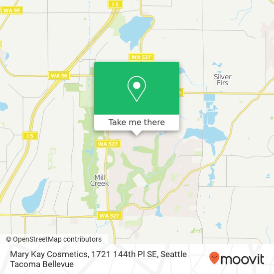 Mapa de Mary Kay Cosmetics, 1721 144th Pl SE