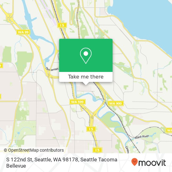 Mapa de S 122nd St, Seattle, WA 98178