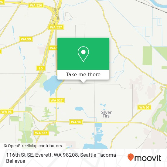 Mapa de 116th St SE, Everett, WA 98208