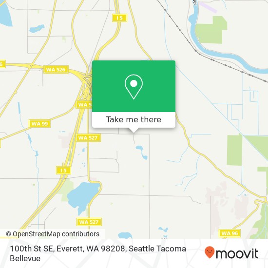 Mapa de 100th St SE, Everett, WA 98208