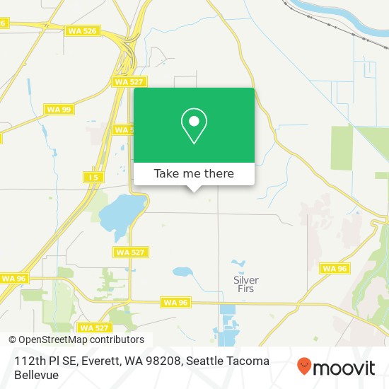 Mapa de 112th Pl SE, Everett, WA 98208