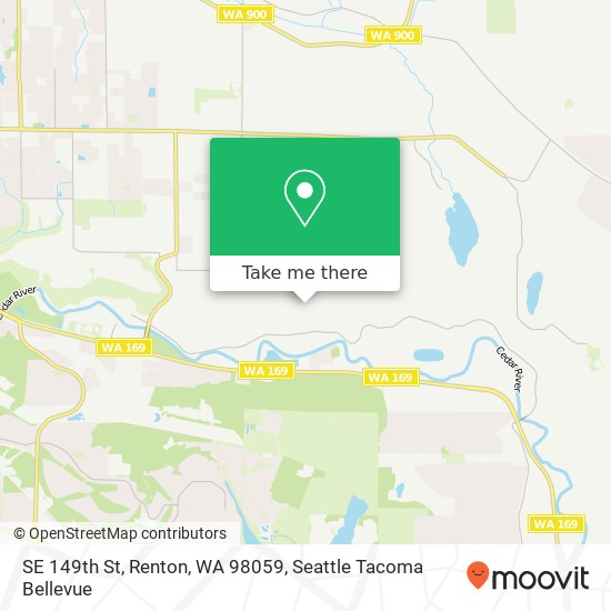 Mapa de SE 149th St, Renton, WA 98059