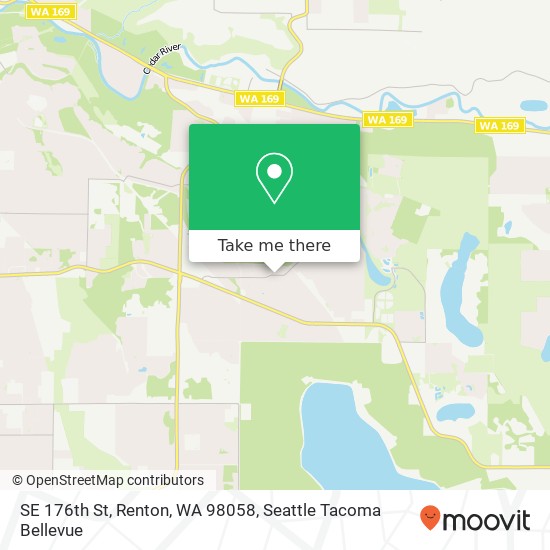 Mapa de SE 176th St, Renton, WA 98058