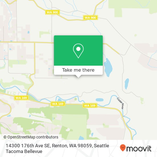 Mapa de 14300 176th Ave SE, Renton, WA 98059