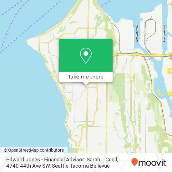 Mapa de Edward Jones - Financial Advisor: Sarah L Cecil, 4740 44th Ave SW