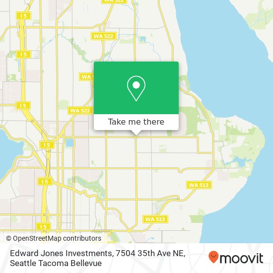 Mapa de Edward Jones Investments, 7504 35th Ave NE