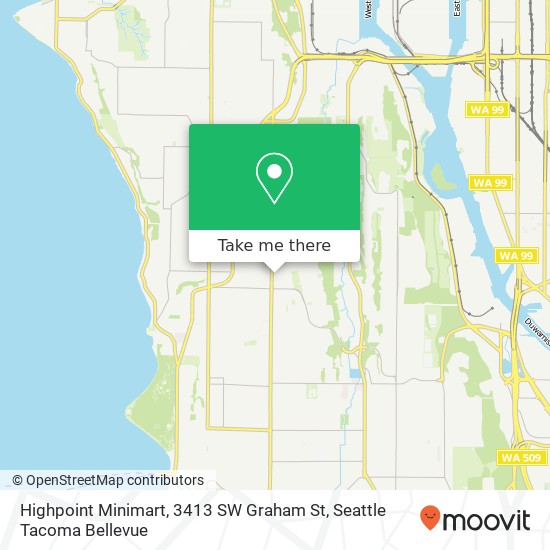 Highpoint Minimart, 3413 SW Graham St map
