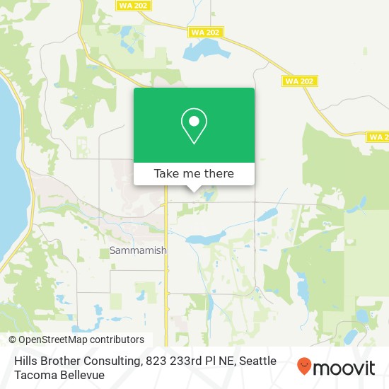 Mapa de Hills Brother Consulting, 823 233rd Pl NE