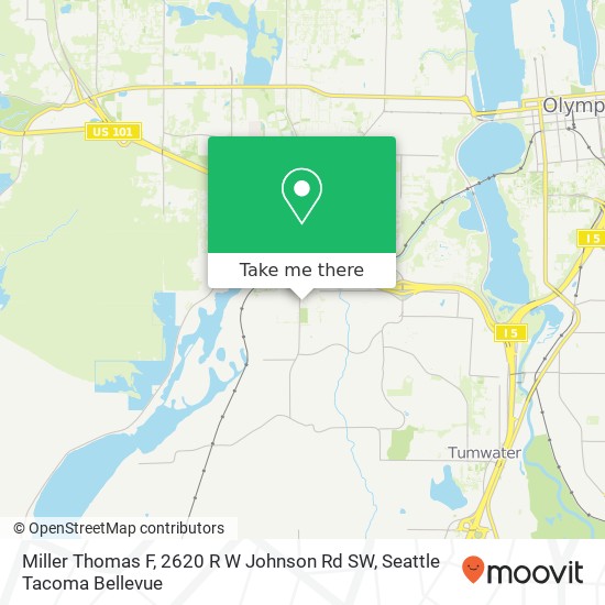 Mapa de Miller Thomas F, 2620 R W Johnson Rd SW