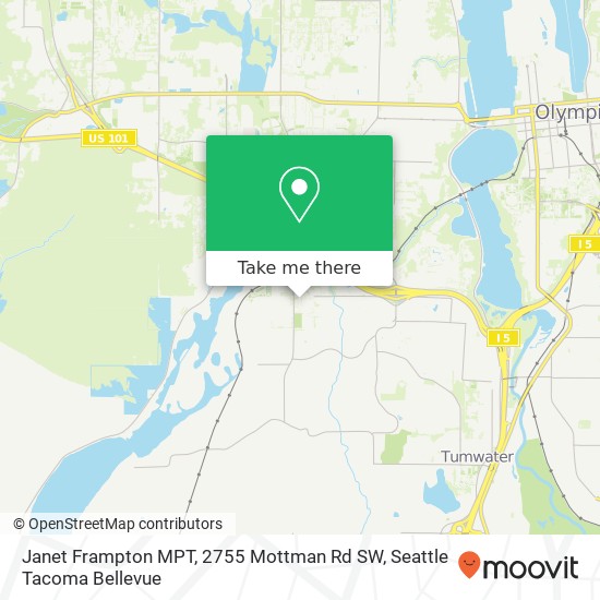 Mapa de Janet Frampton MPT, 2755 Mottman Rd SW