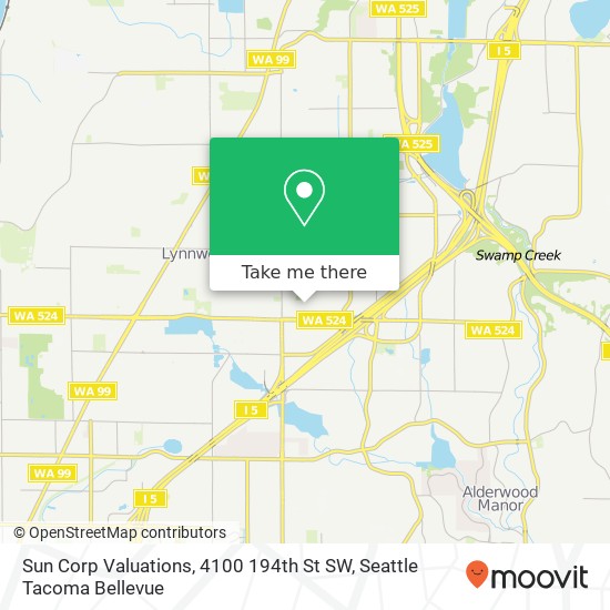 Sun Corp Valuations, 4100 194th St SW map