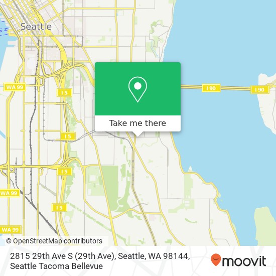 Mapa de 2815 29th Ave S (29th Ave), Seattle, WA 98144