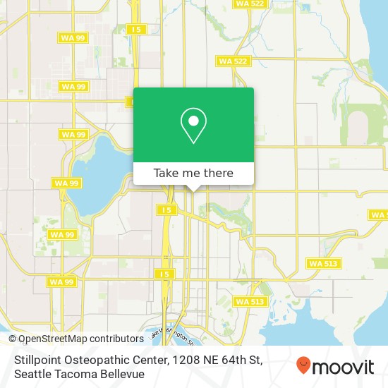 Stillpoint Osteopathic Center, 1208 NE 64th St map