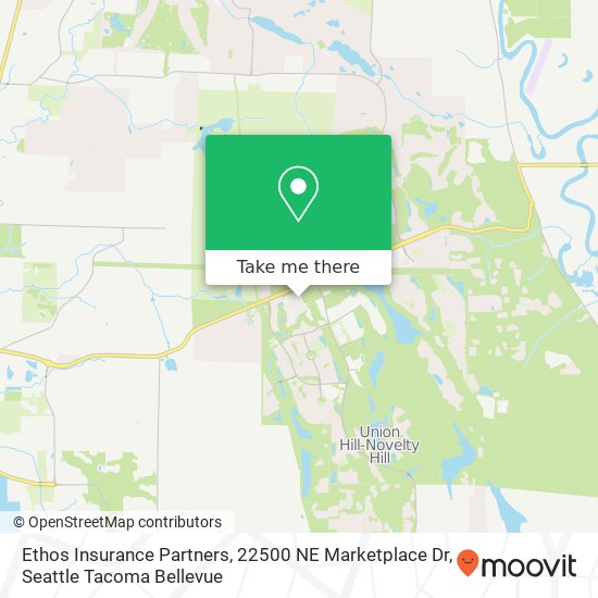 Mapa de Ethos Insurance Partners, 22500 NE Marketplace Dr