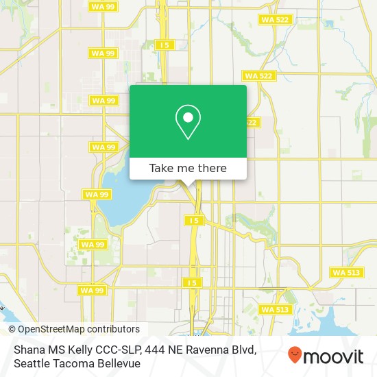 Mapa de Shana MS Kelly CCC-SLP, 444 NE Ravenna Blvd