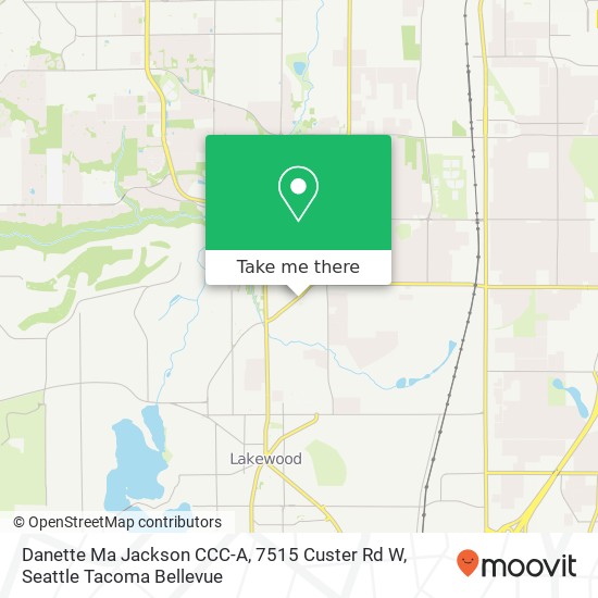 Mapa de Danette Ma Jackson CCC-A, 7515 Custer Rd W