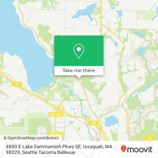 Mapa de 4800 E Lake Sammamish Pkwy SE, Issaquah, WA 98029