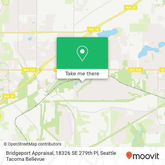 Mapa de Bridgeport Appraisal, 18326 SE 279th Pl