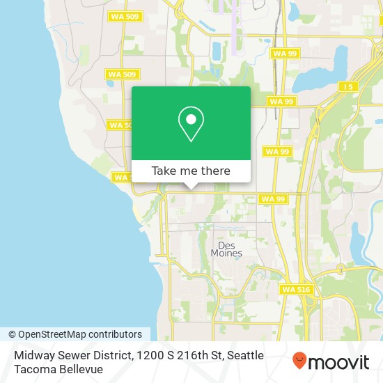 Mapa de Midway Sewer District, 1200 S 216th St