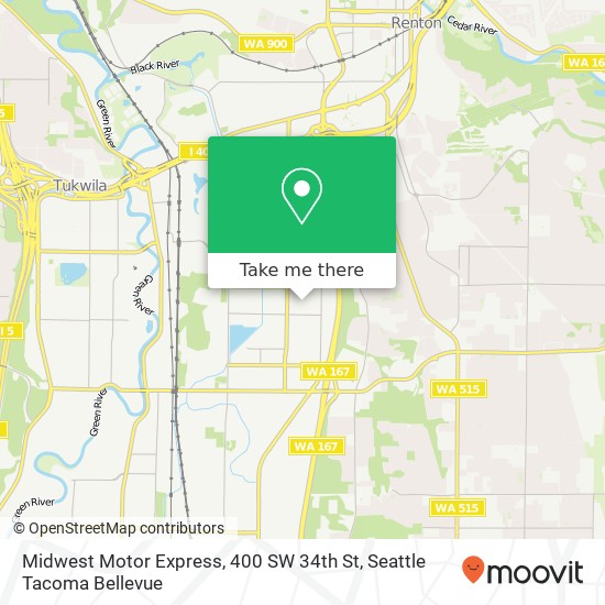 Midwest Motor Express, 400 SW 34th St map