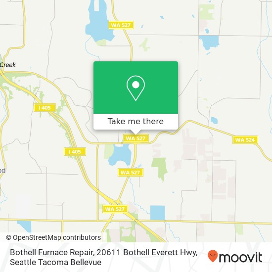 Mapa de Bothell Furnace Repair, 20611 Bothell Everett Hwy