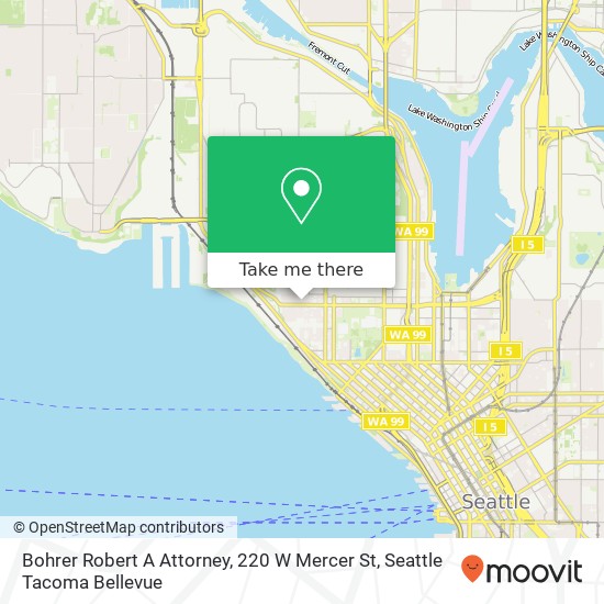 Mapa de Bohrer Robert A Attorney, 220 W Mercer St