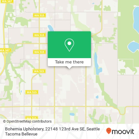 Mapa de Bohemia Upholstery, 22148 123rd Ave SE