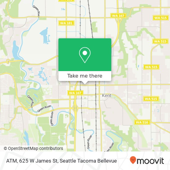 ATM, 625 W James St map