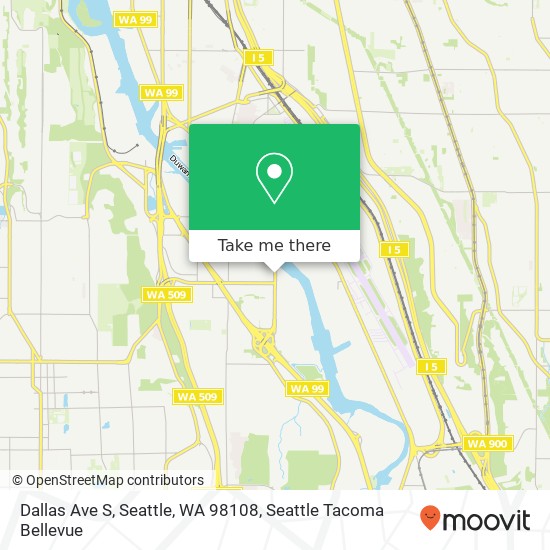 Mapa de Dallas Ave S, Seattle, WA 98108