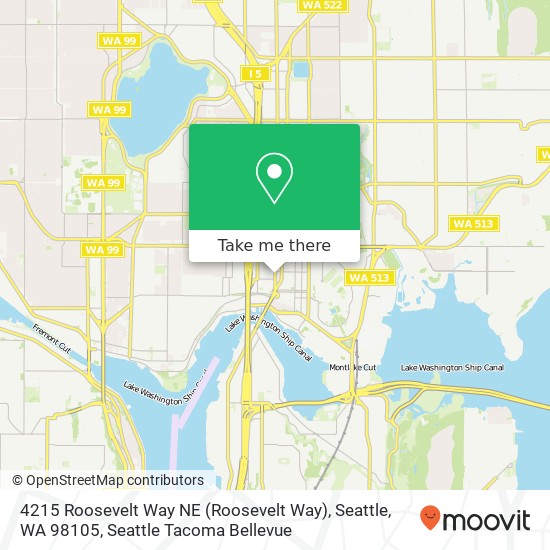 4215 Roosevelt Way NE (Roosevelt Way), Seattle, WA 98105 map