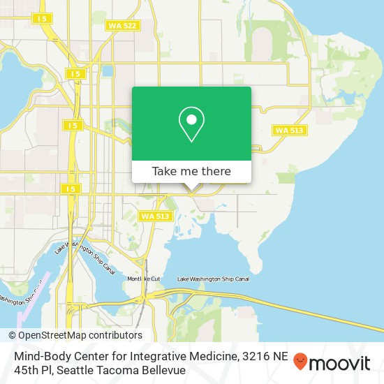 Mapa de Mind-Body Center for Integrative Medicine, 3216 NE 45th Pl