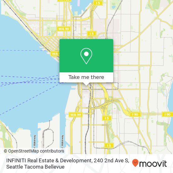 Mapa de INFINITI Real Estate & Development, 240 2nd Ave S