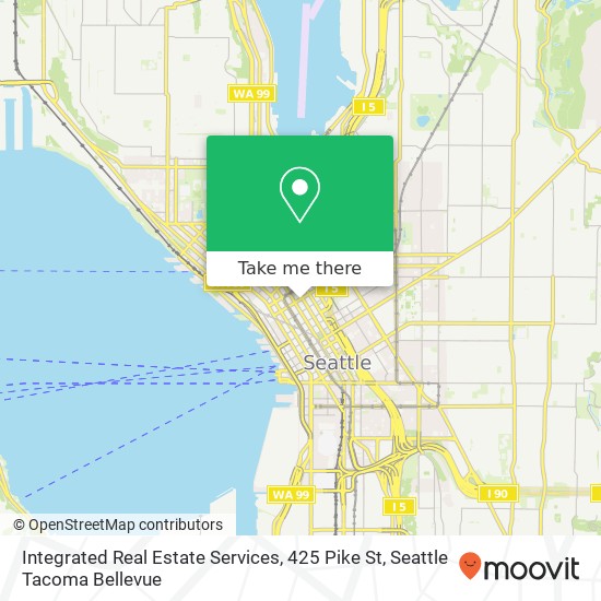 Mapa de Integrated Real Estate Services, 425 Pike St