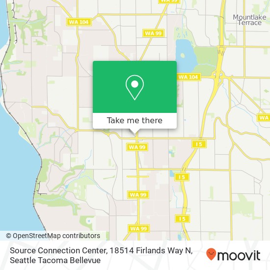 Mapa de Source Connection Center, 18514 Firlands Way N