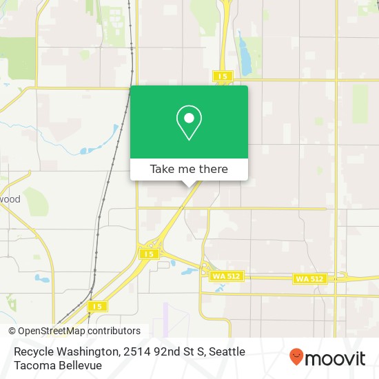 Recycle Washington, 2514 92nd St S map