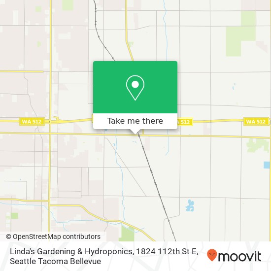 Mapa de Linda's Gardening & Hydroponics, 1824 112th St E