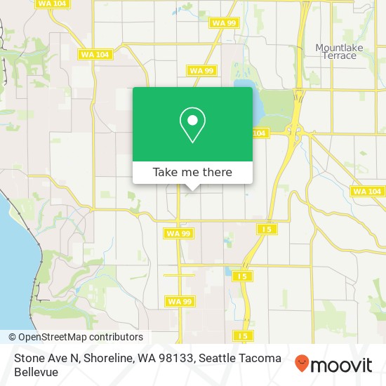 Mapa de Stone Ave N, Shoreline, WA 98133