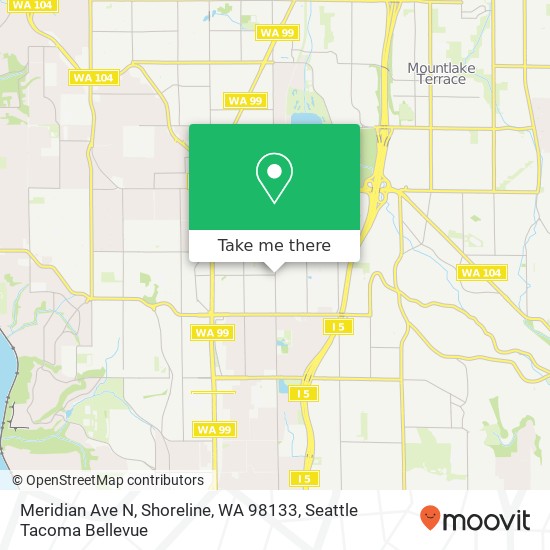 Meridian Ave N, Shoreline, WA 98133 map