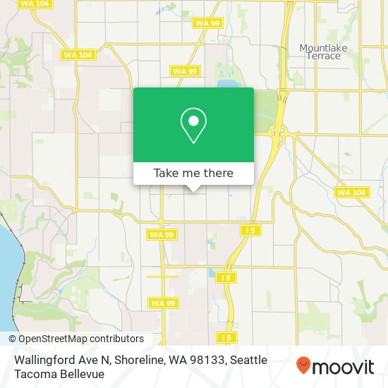 Mapa de Wallingford Ave N, Shoreline, WA 98133