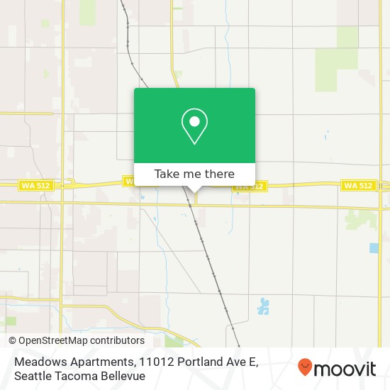 Mapa de Meadows Apartments, 11012 Portland Ave E