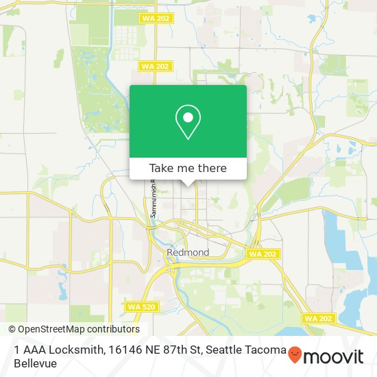 Mapa de 1 AAA Locksmith, 16146 NE 87th St