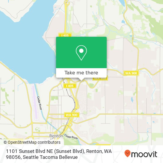 1101 Sunset Blvd NE (Sunset Blvd), Renton, WA 98056 map