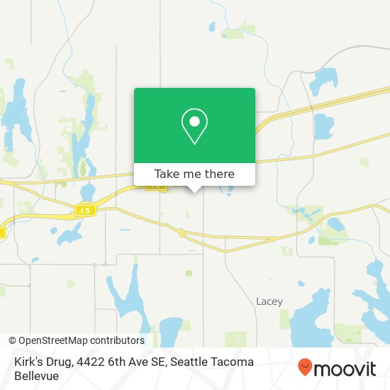 Mapa de Kirk's Drug, 4422 6th Ave SE