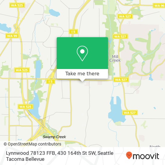 Mapa de Lynnwood 78123 FFB, 430 164th St SW