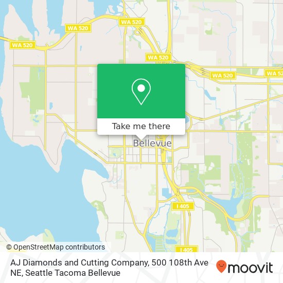 AJ Diamonds and Cutting Company, 500 108th Ave NE map