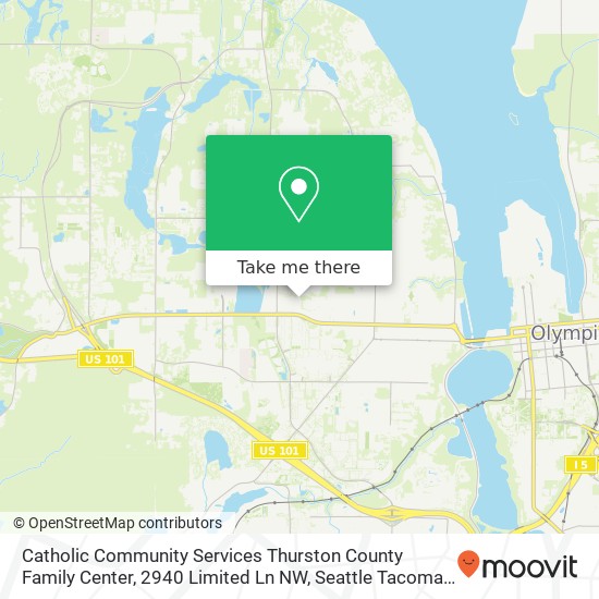 Catholic Community Services Thurston County Family Center, 2940 Limited Ln NW map