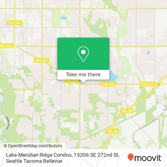 Mapa de Lake Meridian Ridge Condos, 13306 SE 272nd St