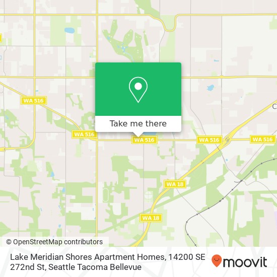 Mapa de Lake Meridian Shores Apartment Homes, 14200 SE 272nd St