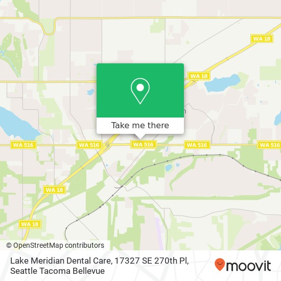 Lake Meridian Dental Care, 17327 SE 270th Pl map